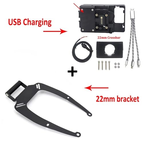 Support GPS NMAX 155 chargeur USB moto support navigation smartphone NMAX 125 2015 - 2