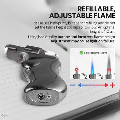Encendedores Jet Torch con llama ajustable 2 unidades miniatura 4