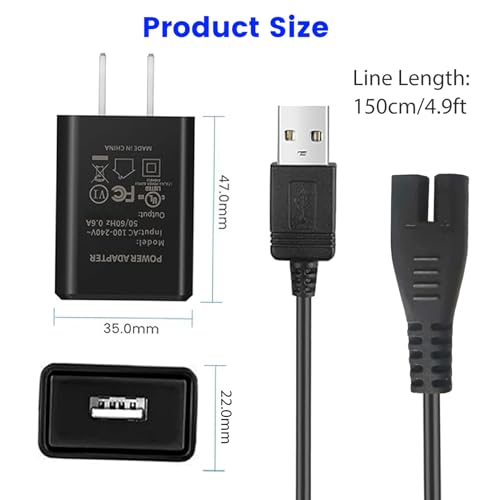 Intex 28620EP Pool Vacuum Charger USB Adapter, Black Compatible