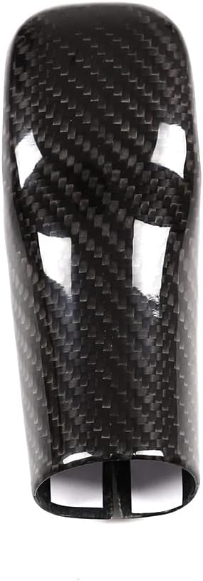 Car Control Gear Shifter Knob Head Protective molding Cover Trim Compatible with Toyota Supra GR A90 A91 MK5 2019-2024 Real Carbon Fiber Car Gear Shift Head Protective Cover (Black Carbon Fiber)
