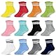 HYCLES ABS Stoppersocken für Kinder - 12 Paar Rutschfeste Socken für Baby, Jungen, Mädchen, Kleinkind - 1-3 Jahre