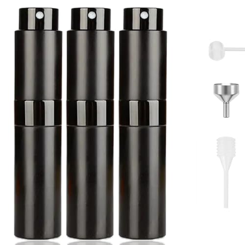 RUZAR 8ml Perfume Atomizer 3 pcs Perfume Travel Refillable Bottle Empty Cologne Travel Bottle Atomizer Sprayer