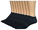 AirStep Men's Athletic Low-cut Socks with Arch Support - Black, 8 Pack, Sock Size 10-13. Fits Shoe Size 6-12