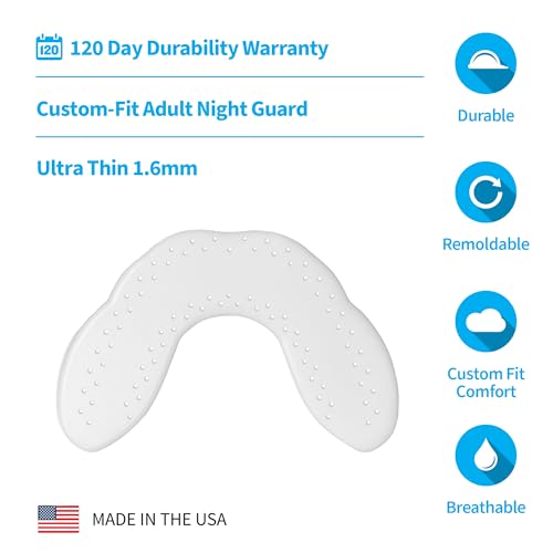 SOVA Aero Night Guard with Case - 1.6mm Thin - Custom-Molded Fit - Protects Against Nighttime Teeth Grinding & Clenching - Odor & Taste Free - Remoldable Up to 20 Times - Non Toxic - Thumbnail 4