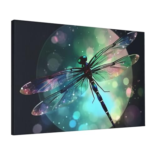 Impression sur toile Galaxy Animal Libellule 40x61 cm pour salon