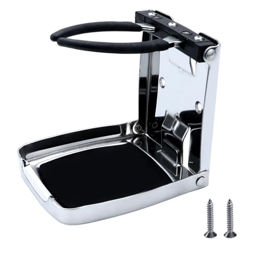 Portavasos plegable ajustable de acero inoxidable 304 miniatura 1