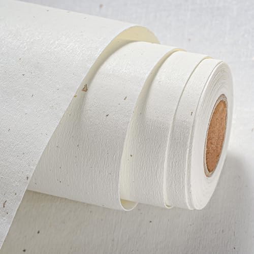 Natural White Wallpaper Grasscloth Textured Peel and Stick Wall Fabric&Wallpaper
