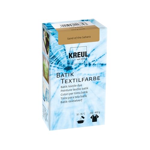 KREUL 98534 - Colorante Textil Batik Arena del Sáhara, 70 g, Polvo de Color para Batik y teñido de Textiles