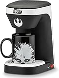 STAR WARS Chewbacca 1-Cup Coffee Maker from Select Brands - Convenient Drip Brew Machine - Comes with 12-Ounce Chewy Mug - Uses Ground Coffee - Perfect Holiday or Birthday Gift - Single Serve