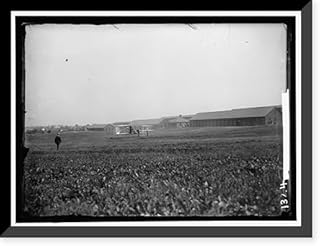 Historic Framed Print, WRIGHT FLIGHTS, FORT MYER, VA, JULY 1909. FIRST ARMY FLIGHTS; VIEW OF WRIGHT PLANE, 17-7/8" x 21-7/8"