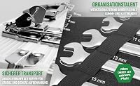 Brüder Mannesmann Werkzeugkoffer, 108-teilig, aus Aluminium - Werkzeugsatz mit Schraubendrehern, Zangen, Bitsatz, Steckschlüsselsatz, Hammer und mehr - Werkzeug aus Chrom-Vanadium-Stahl | M29075 – Ansicht 4