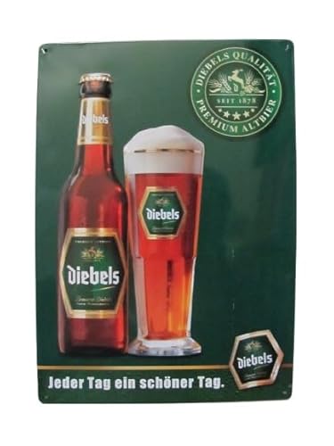 Brauerei Diebels - Jeder Tag ein schöner Tag - Blechschild - 29,5x21 cm