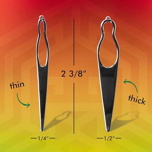 Interlocking Tools for Locs | Sisterlock and Dreadlocks Starter Kit: Tightening Accessories with Locking Needle for Small, Medium, and Large Dreads (1 Large + 1 Small Pin)