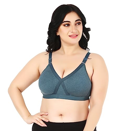 Image of Cotton Minimizer Full Coverage Bra for Heavy Bust Seamless Non Padded