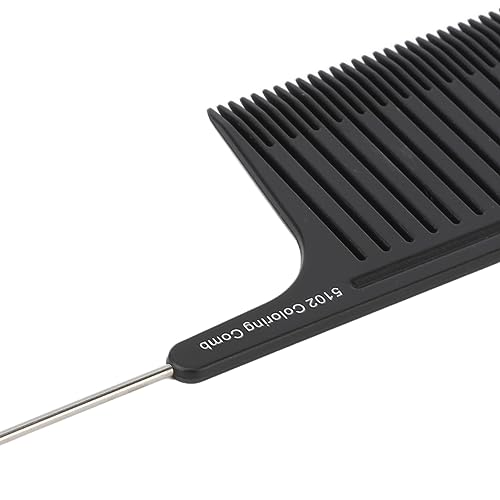 Peine para mechas ergonómico de plástico y acero inoxidable miniatura 4