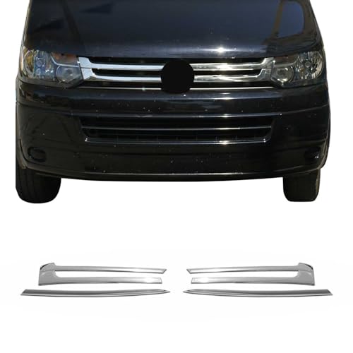 Moulure de grille de calandre VW T5 en acier inox protection anti-gravillons