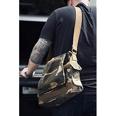 GOOTIUM Canvas Messenger Bag - Vintage Cross Body Shoulder Satchel