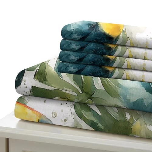 Parure de lit toucan microfibre 135x200cm pour lit simple