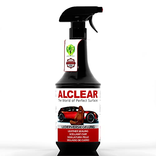 ALCLEAR 721LV Lederversiegelung und Lederpflege für Auto Glattleder, Innenraum Autopflege für Glattleder, auch für Leder Sofa perfekt 1.000 ml Versiegelung mit Sprühkopf