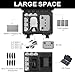 Drone Case for DJI Mini 4K: Waterproof Hard Travel Cases with Custom Foam for DJI Mini 2 /2 SE Fly Combo, Large Carrying Box for Drone, Batteries, Charger, Cable, Propeller & Accessories (Case Only)