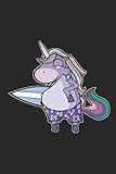  Unicorn Surfer: Blank Lined Notebook for Unicorn Lovers and Mythical Creatures Enthusiasts