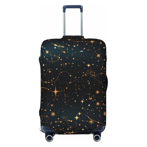 Travel Luggage Protector Cover Stars and constellations pattern Suitcase Covers for Luggage Fashion Washable Elastic Luggages Cover Protector Scratch Resistant Travel Essentials Suitcase Cover