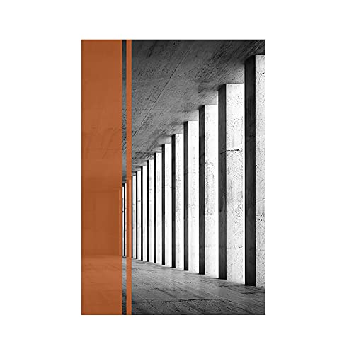 Affiches abstraites orange et or modernes | Énergie et sérénité pour votre déco