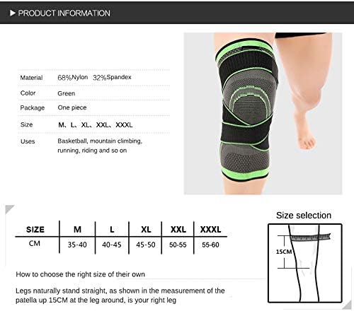 Knee Sleeve,Compression Fit Support -for Joint Pain and Arthritis Relief, Improved Circulation Compression - Wear Anywhere - Single