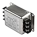 1-Phase 2-Stage Power Line Filter for Industrial Grade AC Power Supply Noise Suppression, Single Phase Two Stage Filter with 3A/6A/10A/20A Options, Alloy Shell, 250V Rated(6A)