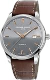 Frederique Constant Classics Grey Dial Leather Strap Men's Watch FC-303LGR5B6