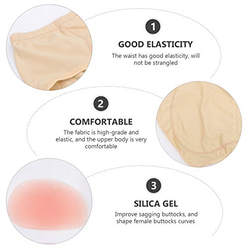 DOITOOL 1 par de almofadas de silicone para bumbum para mulheres tamanho M