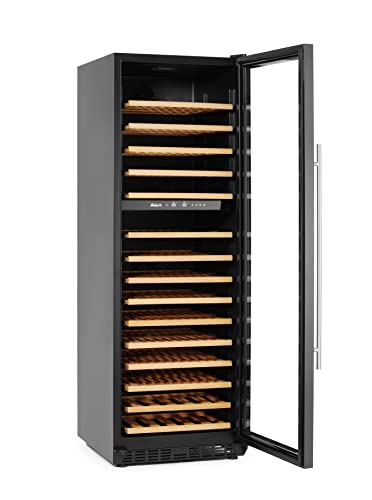 HENDI Weinkühlschrank, mit 2 Zonen, Getränkekühlschrank, Platz für 160 Flaschen, 447L, 220-240V, 150W, 595x685x(H)1795mm