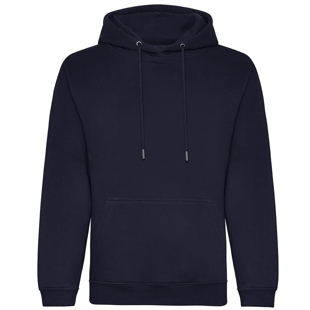Just Hoods Unisex Bleu Organic Cotton Hoodie