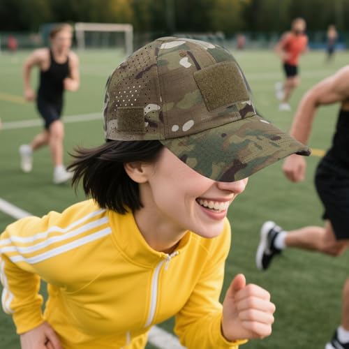 Gorra de béisbol de camuflaje ajustable unisex para uso diario 3
