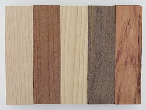 Variety Pack of 5 Wood Scales, Wood for Knife Making â€“ Knife handle material â€“ Knife making supplies â€“ Payne Bros â€“ Knives of Payne â€“ Wood handle material - Untreated wood - (JLM) (SFVP10)