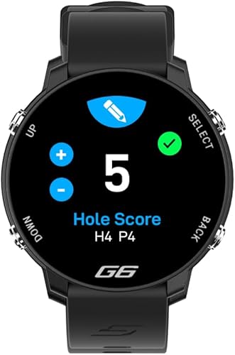 Miniatura 4 de Shot Scope G6 - Reloj con GPS, 38 k+ cursos precargados, mapas de agujeros completos, juegos de 2 correas (negro y gris), color Sceen, reloj de golf