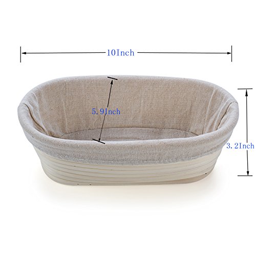 10inch oval banneton proofing basket