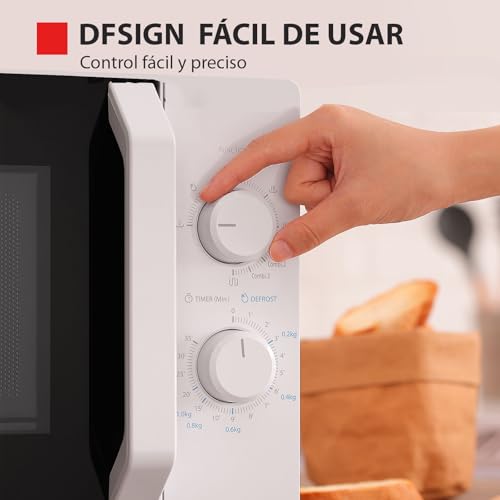 Miniatura 7 de Toshiba Mw2-Mg20p Wh Horno Microondas 3 En 1 Con Grill, 20 L, 5 Niveles De Potencia Ajustables, Temporizador, 700 W, Grill 1000 W, Blanco