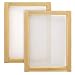 Caydo 2 Pieces 10 x 14 Inch Large Wood Silk Screen Printing Frames with 110 White Mesh for Screen Printing