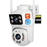 Audio bidirectionnel : Cette caméra de surveillance vous permet de communiquer avec les personnes se trouvant à proximité de la caméra, à tout moment. Pratique et simple d'utilisation. L'emplacement pour carte TF permet d'insérer une carte TF (jusqu'à 128 Go) pour enregistrer des images et des vidéos