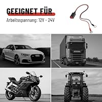 ABSINA Batterieanschlusskabel M6 Ringösen für Kfz Ladegerät A800 & A3800 – Ansicht 5
