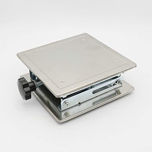 200x200MM Stainless Steel Router Lift Table Woodworking Engraving Lab Lifting