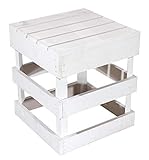 gartenmöbel shabby chic Die Kiste/en haben folgende Maße: 42cm x 42cm x 45cm
