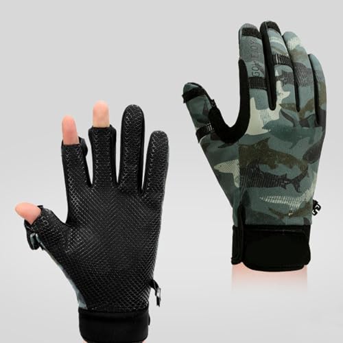 Guanti Da Pesca Da Uomo, Guanti Moto Invernali, Guanti Da Caccia Senza Dita In Pile Invernale, Guant