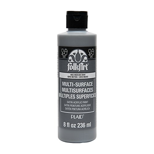 Image of FolkArt Multi-Surface Paint (8 oz), , Medium Gray