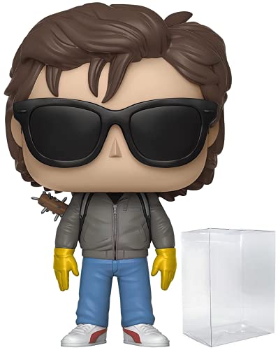 POP Funko Stranger Things - Steve Harrington con Gafas de Sol Figura de Vinilo (Incluye Funda Protectora Compatible Box), Multicolor, 3.75 Pulgadas