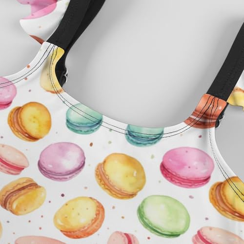 Image of Girls One Piece Swimsuit Lovely Cute Animals Ruffles Swimwear Bathing Suits 3-12 Years