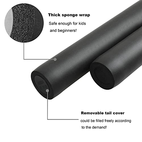 Realhunlee Nunchucks Safe Foam Rubber Training Nunchucks Nunchakus For Children Kids & Adults Practicing Self Defense 2 Pack #TOP2