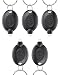 Uniclife 5 Pack LED Keychain Flashlight Black Shell Mini LED Keychain Light | 12 Lumen Po…