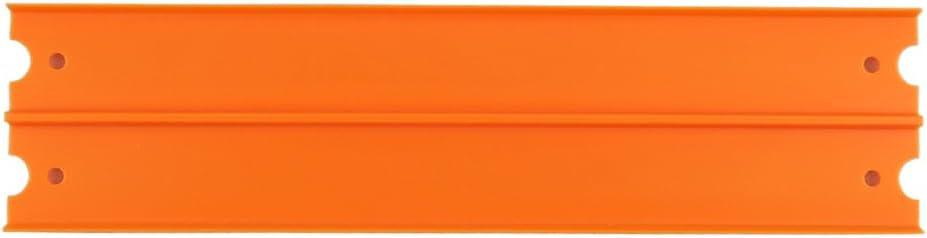 Hot-Wheels FTB68 Mega Garage Replacement Track Piece, Orange, 11 3/4" | Two Lane, Die-Cast Vehicle Playset Compatible, Replacement Part